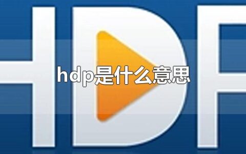 hdp是什么意思