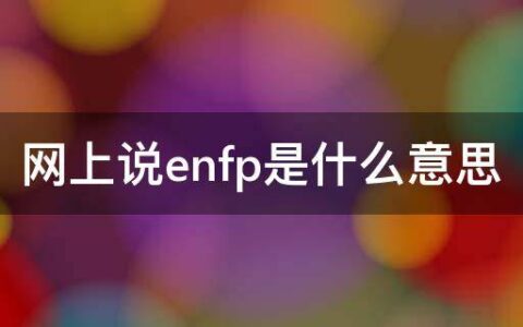 网上说enfp是什么意思