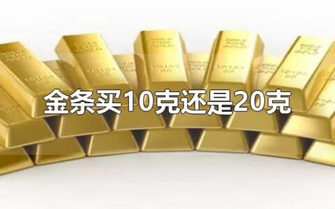 金条买10克还是20克