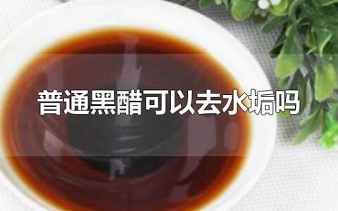 普通黑醋可以去水垢吗