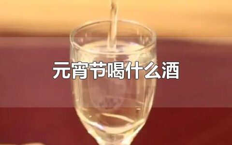 元宵节喝什么酒