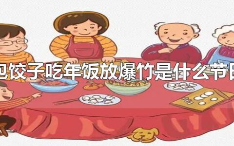 包饺子吃年饭放爆竹是什么节日