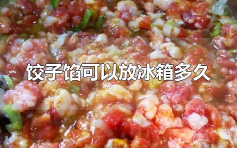 饺子馅可以放冰箱多久