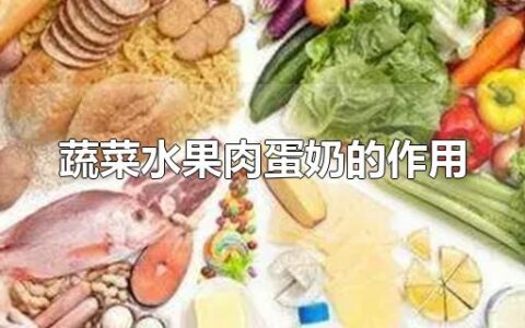 蔬菜水果肉蛋奶的作用