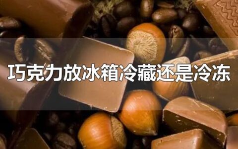 巧克力放冰箱冷藏还是冷冻