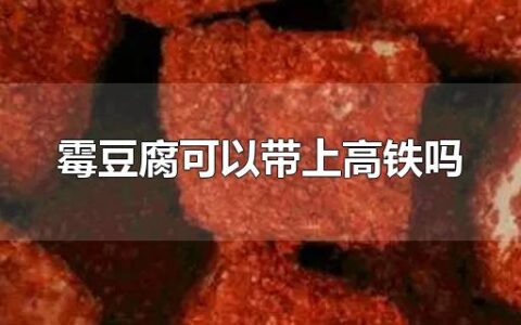 霉豆腐可以带上高铁吗