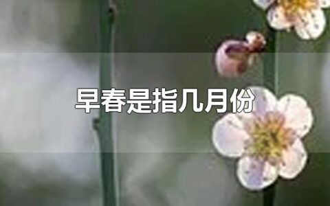 早春是指几月份