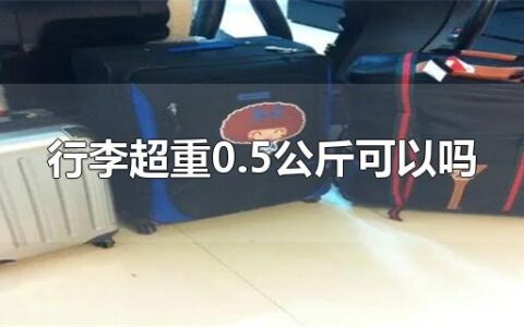 行李超重0.5公斤可以吗