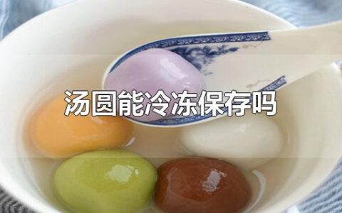 汤圆能冷冻保存吗