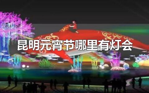 昆明元宵节哪里有灯会