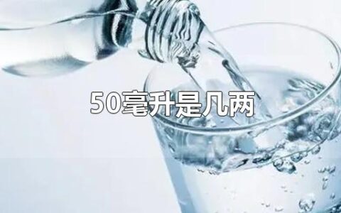 50毫升是几两