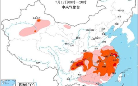 高温橙色预警：江浙沪等5省市局地可达40℃以上