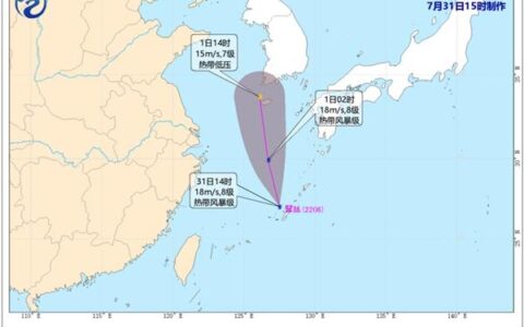 又一个！今年第6号台风“翠丝”生成 未来将向北偏西方向移动