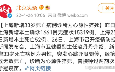 上海新增33岁死亡病例诊断为心源性猝死：这个病，早知道能救命！