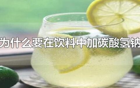 为什么要在饮料中加碳酸氢钠