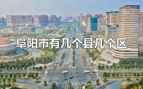 阜阳市有几个县几个区