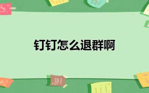 钉钉怎么退群啊