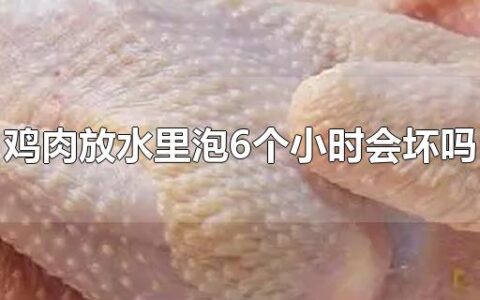 鸡肉放水里泡6个小时会坏吗