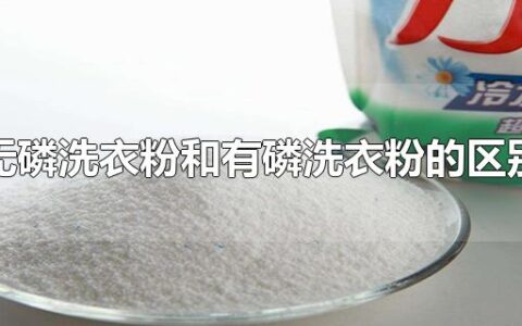 无磷洗衣粉和有磷洗衣粉的区别