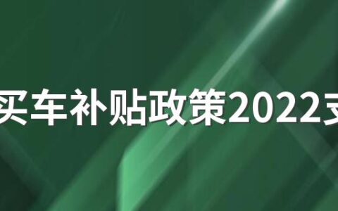 湖北买车补贴政策2022支持车型有哪些 新能源补贴2022年最新政策