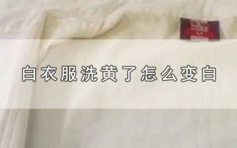 白衣服洗黄了怎么变白