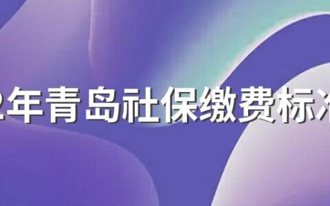 2022年青岛社保缴费标准基数及比例一览表 青岛2022年个人社保缴费标准表