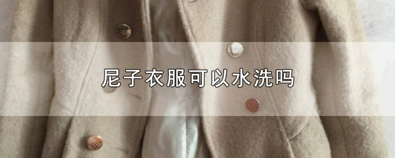 尼子衣服可以水洗吗