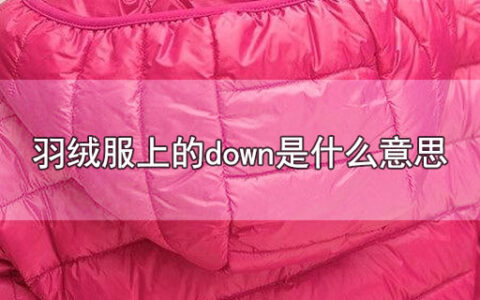 羽绒服上的down是什么意思