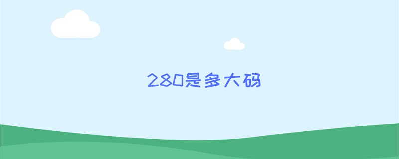 280是多大码