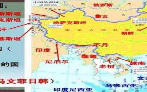 与我国陆地接壤的国家数量