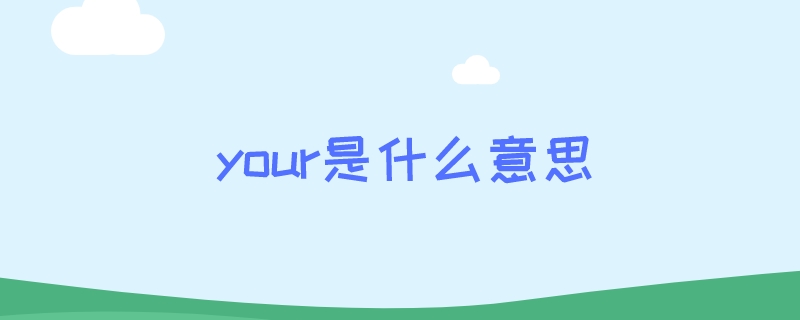 your是什么意思