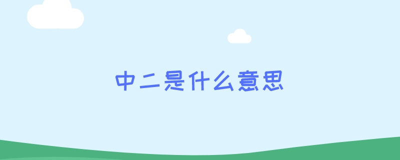 中二是什么意思