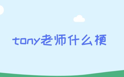 tony老师什么梗