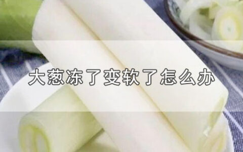 大葱冻了变软了怎么办