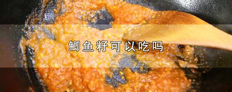 鲫鱼籽可以吃吗