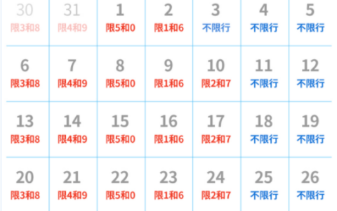 石家庄限行2022年6月最新通知