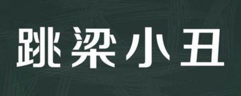 用跳梁小丑形容一个人合适吗