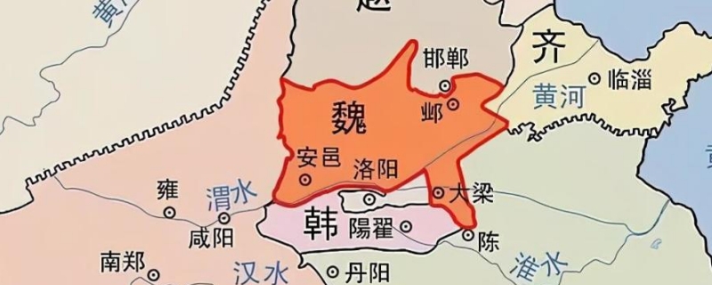 齐楚燕韩赵魏秦分别在哪里地图