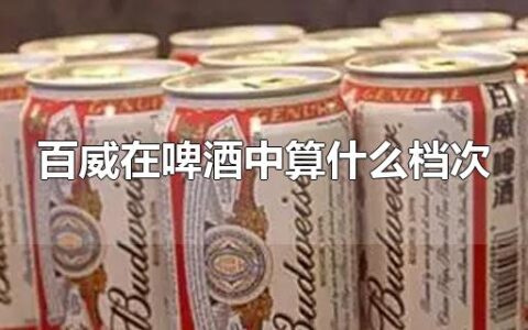 百威在啤酒中算什么档次