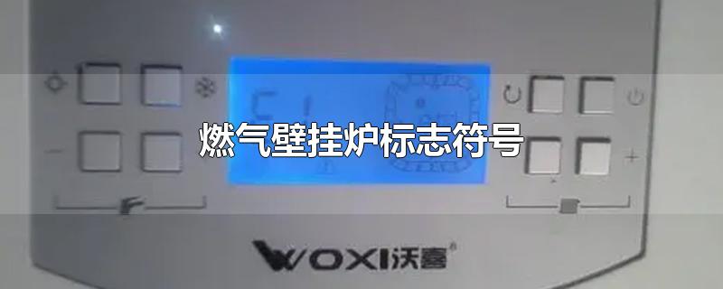 燃气壁挂炉标志符号