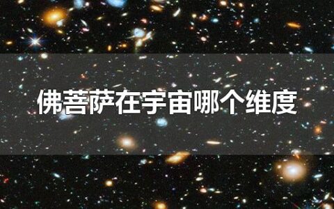 佛菩萨在宇宙哪个维度