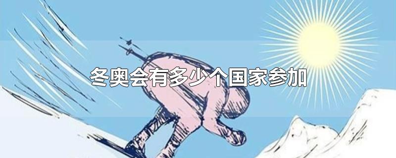 冬奥会有多少个国家参加