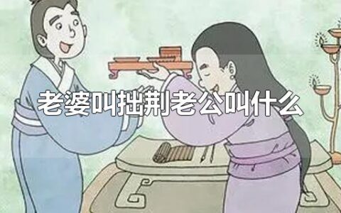 老婆叫拙荆老公叫什么