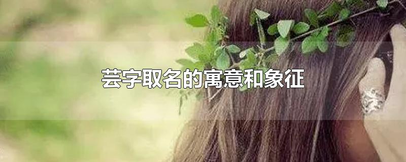 芸字取名的寓意和象征