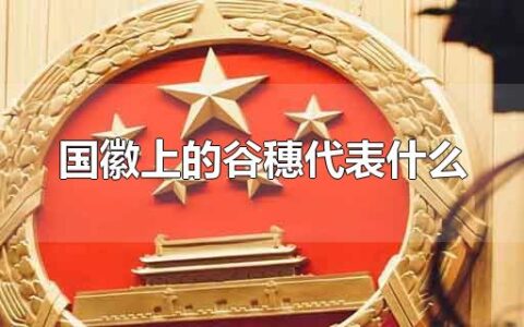 国徽上的谷穗代表什么