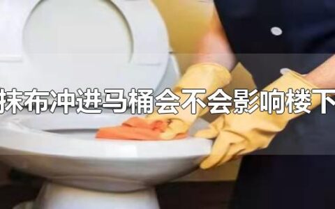 抹布冲进马桶会不会影响楼下