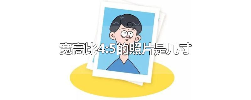 宽高比4:5的照片是几寸