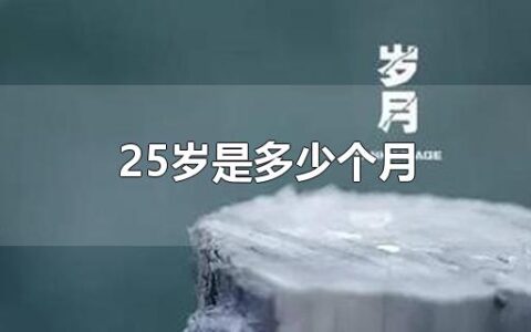 25岁是多少个月