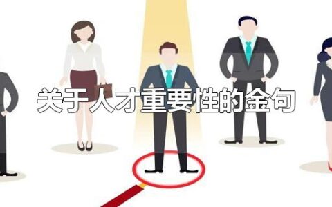 关于人才重要性的金句