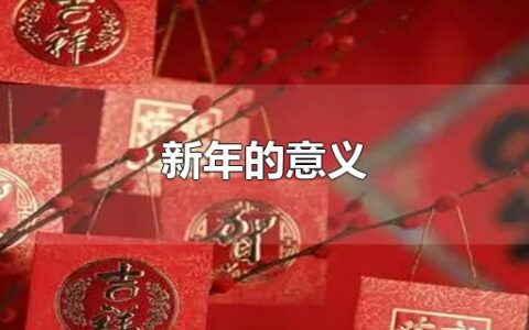 新年的意义